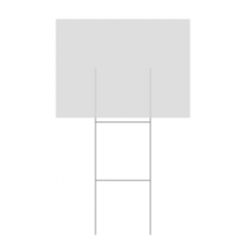 30” Wire Stakes (89) & 89 18x24 corrugated signs shipping price